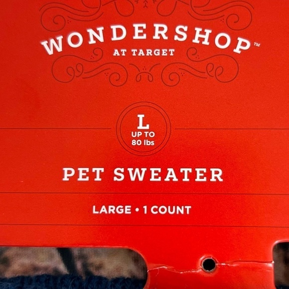 Knit Snowflake Cozy Dog Sweater NWT Size Large - Picture 11 of 14